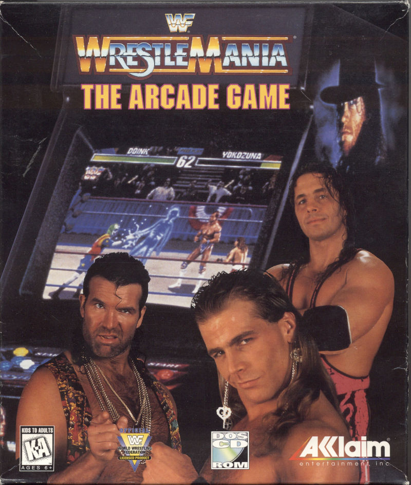 WWF WrestleMania DOS Front Cover